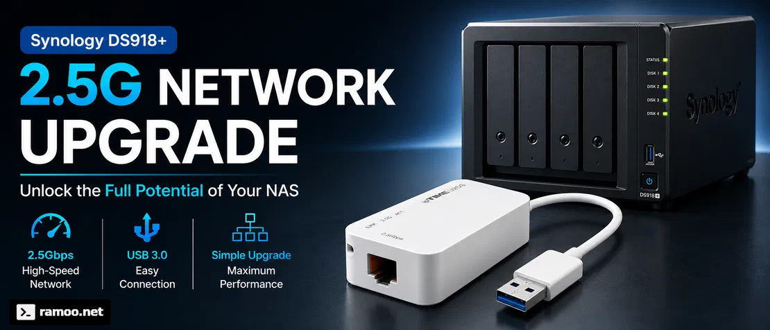 DS918+에 USB 2.5G LAN을 붙였다가 뺀 이야기
